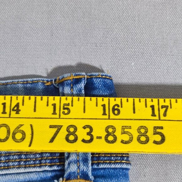 Indigo Rein Jeans women's junior size 13/30  denim blue ankle skinny high rise - Picture 10 of 14